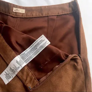 Hollister Brown Suede High-Rise Shorts thumbnail 7