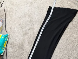 PINK Victoria’s Secret Allday Foldover Flare Leggings Pants in Black Pink L thumbnail 11