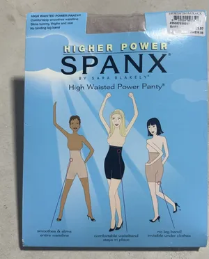 NEW Spanx Higher Power High Waisted Power Panty Shaper Slimmer Size E Bare thumbnail 1