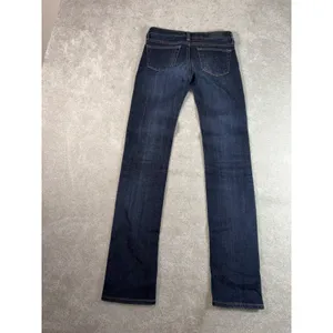 adriano goldschmied jeans womens stevie straight dark wash low rise‎ 25r thumbnail 5