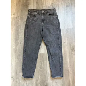 American Eagle Mom Jean Black 4 Short Stretchy Streetwear thumbnail 5