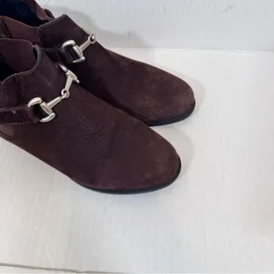 Ariat Brown Suede Leather Ankle Boots Womens 6 Fall Booties Western Boho Comfort thumbnail 9