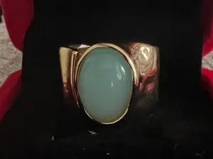 Chunky Gold Statement Ring for Women Gold Crystal Knuckle Ring Size 6 thumbnail 3