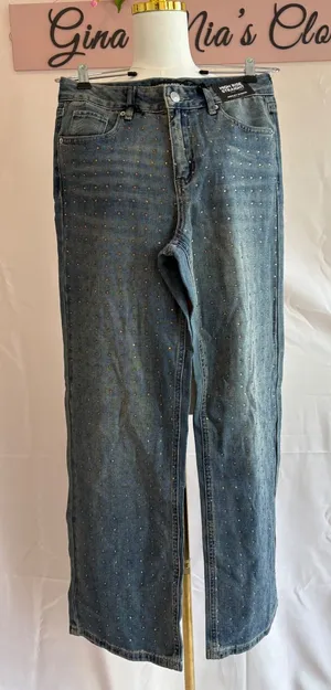 Free People Women's Denim Jeans Size W27 Studded Detail thumbnail 1