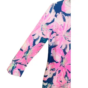 Lilly Pulitzer Sophie Dress Womens M Pink Blue Floral Excellent UPF 50+ Shift thumbnail 14