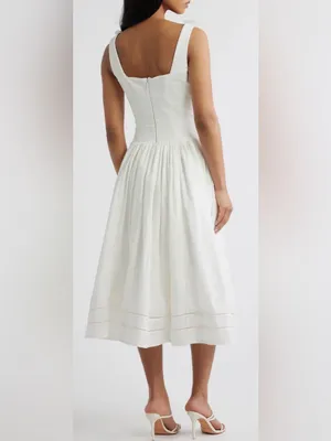 NEW HOUSE OF CB Phoebe Stretch Cotton Broderie Dress sz XL L+ thumbnail 3
