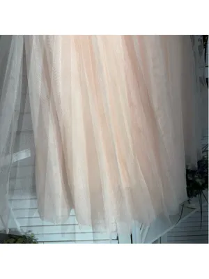 NWOT Charlotte Russe peach chiffon mesh skirt elastic waist fairy whimsical XS thumbnail 5