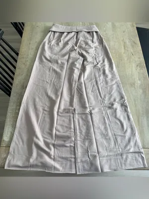 OFFLINE By Aerie OTT Fleece Super Wide Leg Foldover Pant Pebble Size Small New thumbnail 7