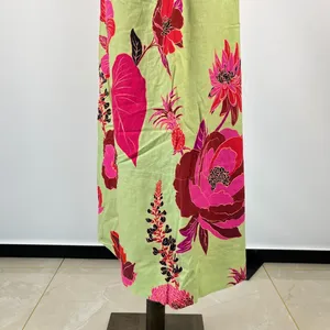 NWOT Farm Rio Fresh Garden One-Shoulder Linen Blend Midi Dress Size XS thumbnail 8