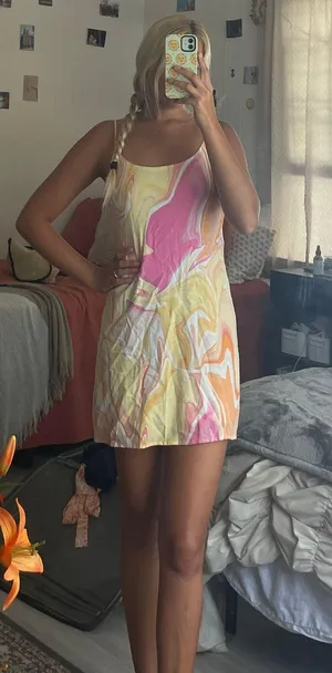 Colorful Marble Dress thumbnail 1