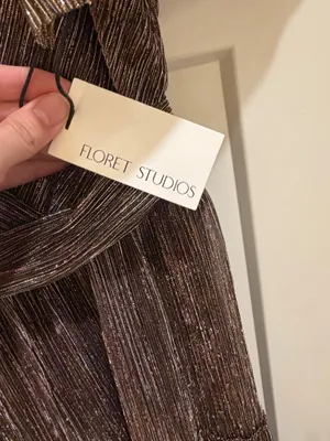 Boutique Floret Studios Metallic Maxi Dress thumbnail 5