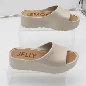 Lemon Jelly Sandals Womens 38 Sunny Platform Slide Beige Vegan Excellent thumbnail 2