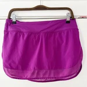 Lululemon‎ Vibrant Purple Athletic Skort Size 10 EUC thumbnail 1