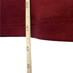 LAUREN RALPH LAUREN Burgundy Red Boat Neck Long Sleeve Cotton Knit Dress - Sz XL thumbnail 16