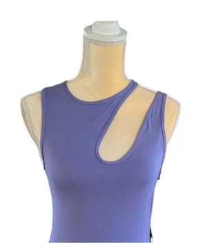Lululemon Women's Purple Shoulder Cut-Out Yoga Tank Top Size 12 thumbnail 1