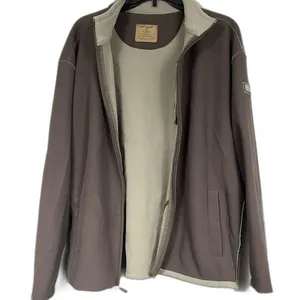 Life is Good Tan/Brown Fleece Zip Up Jacket Size Medium thumbnail 4