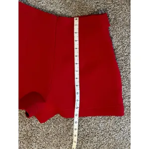 Zara Crisscross Button Mini Skort - Red thumbnail 8