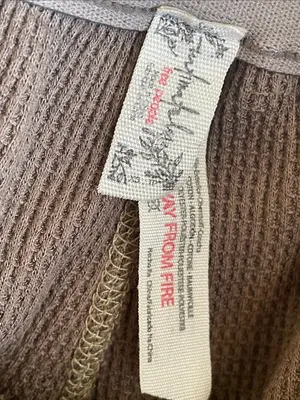 Free People Intimately "Early Night" Thermal Shorts in a brown/olive thumbnail 3