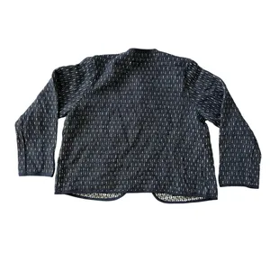 NWOT‎ The Territory Ahead Women's Woven Jacket Coat Large Black Cotton Silk thumbnail 4