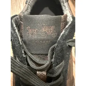 Coach Signature C Sneakers‎ Women's Brown Black Leather Lace Up Shoes thumbnail 7