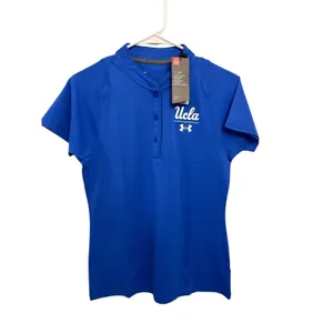 UCLA Bruins Under Armour Blue performance Polo Women's Small NWT thumbnail 4