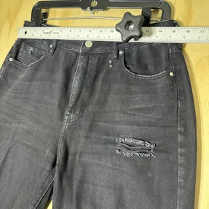 PacSun‎ Mom Jean Size 29 Black Washed Distressed thumbnail 4
