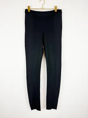 Alice + Olivia Employed Black Seam Front Stretch Leggings Pants Size 0 thumbnail 3