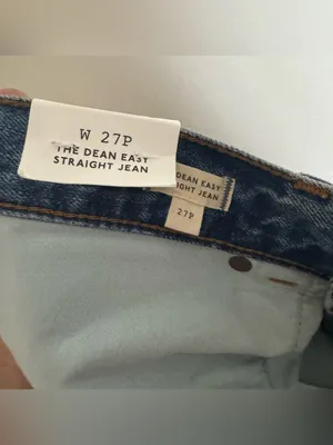 NWT Madewell The Dean Easy Straight Jean Petite Monessen Wash Rigid Size 27 P thumbnail 14