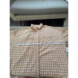 12th Tribe New With Tags Gingham Shacket M/L boho equestrian festival layered thumbnail 8