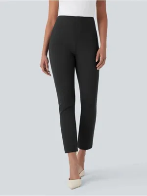 NWT Halara Flex™ High Waisted Pocket Tapered Cropped Work Pants in Black Size XL thumbnail 3
