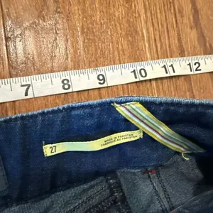 Anthropologie Maeve high rise patch pocket slim straight jeans 27 thumbnail 5