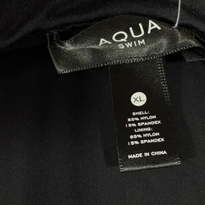 AQUA Swim Underwire One Piece Swimsuit Black Sweetheart Neck AOSS26842 XL thumbnail 6