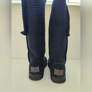 UGG Australia Lattice Cardy Knit Boots Black Size 8 thumbnail 6
