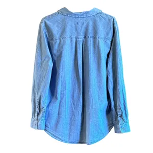 Style & Co XL Light Wash Blue Denim Button Down Long Sleeve Jean Shirt Cotton thumbnail 9