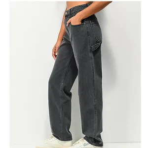 Empyre Tori 90s Size 4 Black Wash Carpenter Skate Jeans Baggy Denim thumbnail 6
