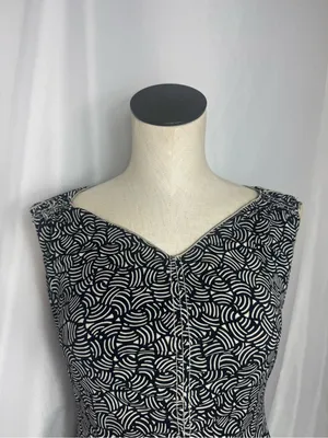 Max Studio Y2k style casual office short sleeve Ruffle blouse cinched front S thumbnail 5