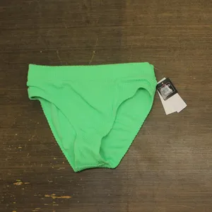 NWT Salt + Cove Juniors Ribbed Banded High-Waist Bikini Bottom Mint Tea Green L thumbnail 4