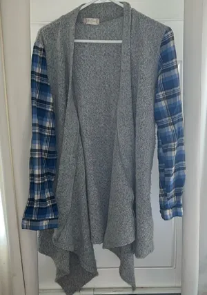 Altar’d State Gray Blue Cardigan Size M thumbnail 1