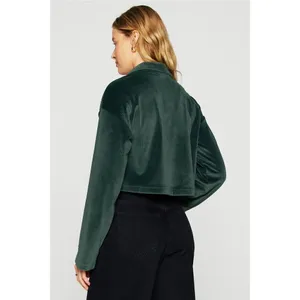 New Plush Rib Half Zip Sweatshirt Black thumbnail 2