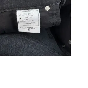 AYR The Stir Jeans Black High Rise Straight Crop Stretch‎ Denim 27S thumbnail 13