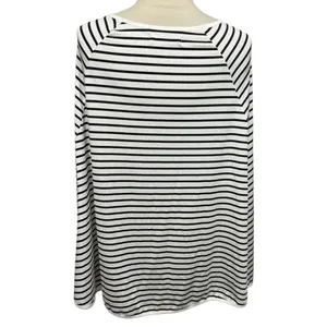 Kefee Kol Nursing Poncho Cover Up Black White Stripes‎ thumbnail 5