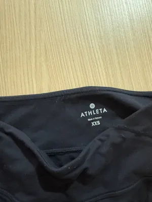 Athleta Athletic Skirt XXS Xtra Xtra Small Solid Black Pull On Elastic Waist thumbnail 2