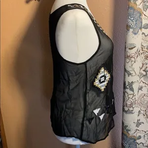 TFNC Sheer Aztec Sequin Tank Blouse thumbnail 5