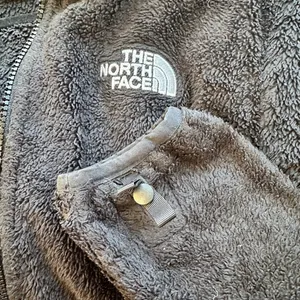 NORTH FACE Black Faux Fur Zip Up Jacket - Medium thumbnail 9