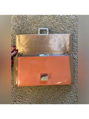 Aldo Tan Peach Color Block Crossbody Shoulder Bag thumbnail 6