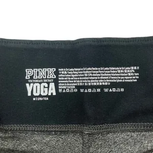 Pink Victoria's Secret Yoga Heathered Gray Leggings Sz M thumbnail 2