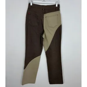 BDG Urban Outfitters Cowboy Jeans Colorblock Brown High Rise Straight Size 27 thumbnail 7