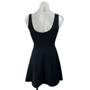 Topshop Women's Black Sleeveless Flowy A-line Skater Fit & Flare Dress Size 4 thumbnail 3