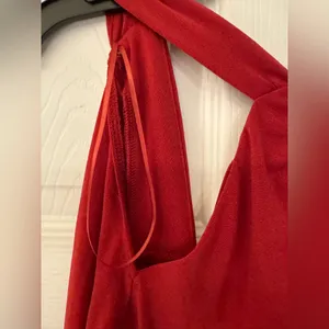 ASTR Wrapped Strap Women’s Red Maroon Rust Polyester Maxi Dress Size Small thumbnail 8