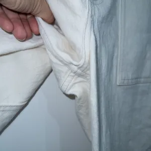 New Abercrombie & Fitch White 90's Straight Ultra High Rise Carpenter Jeans 8 thumbnail 6
